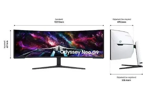 Samsung Monitor 57 inches LS57CG952NUXEN VA 7680×2160 DUHD 32:9 3xHDMI 1xDP 2xUSB 3.0 1ms