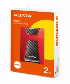 Adata DashDrive Durable HD650 2TB 2.5 USB3.1 червен