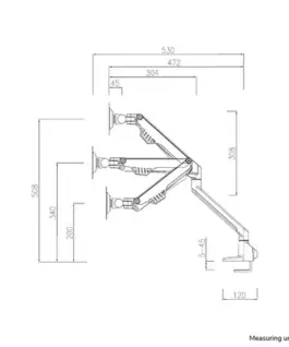 Alternative view of Neomounts Desk holder FPMA-D750Dчерен2 for 2 screens 10-32 inches 75x75-100x100 2-8kg h:20-51cm PIVOT 180 degrees