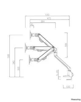 Alternative view of Neomounts Desk holder FPMA-D750Dчерен2 for 2 screens 10-32 inches 75x75-100x100 2-8kg h:20-51cm PIVOT 180 degrees