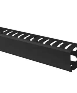 Lanberg кабел organizer 19 inches 2U with type A cover черен