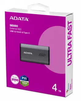 Alternative view of Adata външен SSD SE880 4TB USB3.2A/C Gen2x2