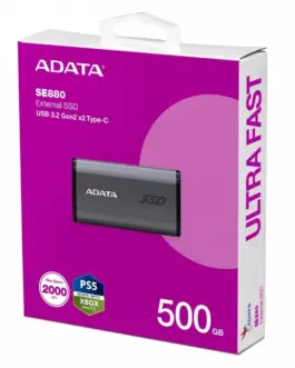 Alternative view of Adata външен SSD SE880 500GB USB3.2A/C Gen2x2