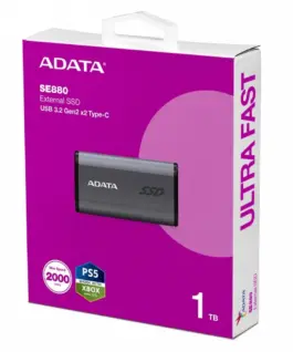Alternative view of Adata външен SSD SE880 1TB USB3.2A/C Gen2x2