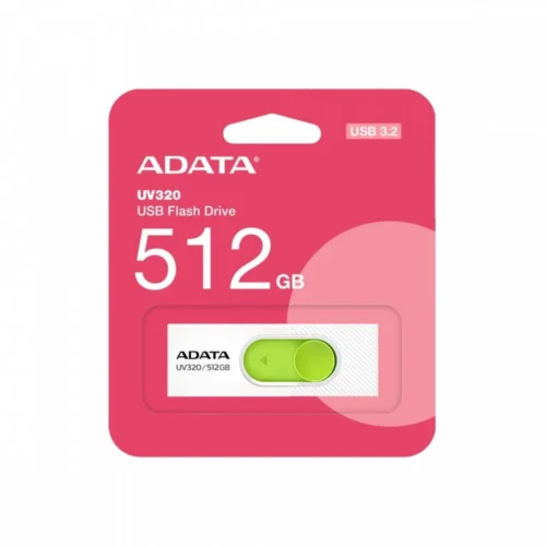 Alternative view of Adata Pendrive UV320 512GB USB3.2 бял-зелен