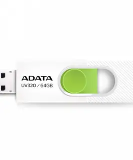 Adata Pendrive UV320 64GB USB3.2 бял-зелен
