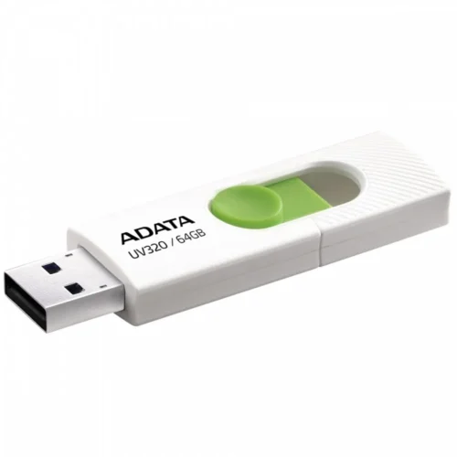 Adata Pendrive UV320 64GB USB3.2 бял-зелен