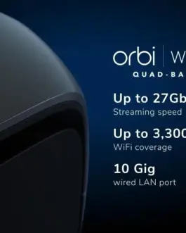 Alternative view of Netgear Satellite Orbi RBE970B System WiFi 7