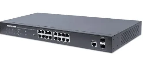 Intellinet Switch Gigabit managed 16x RJ45 PoE+/2 slots SFP