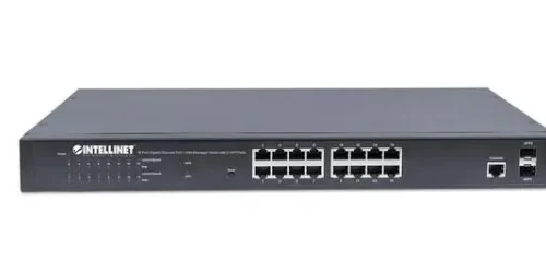 Intellinet Switch Gigabit managed 16x RJ45 PoE+/2 slots SFP