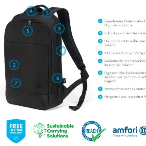 DICOTA Eco Slim MOTION Лаптоп раница 13-14.1 inch