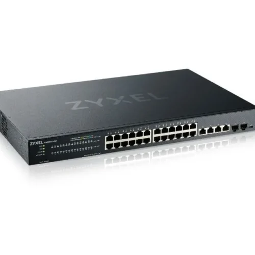 Alternative view of Zyxel Switch XMG1930-30, 24-port 2.5GbE Smart Managed Layer 2 Switch with 4 10GbE and 2 SFP+ Uplink