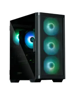 Alternative view of Zalman M4 черен mATX Mini Tower 4 Fans ARGB