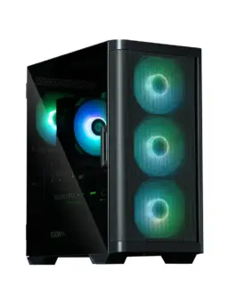 Alternative view of Zalman M4 черен mATX Mini Tower 4 Fans ARGB