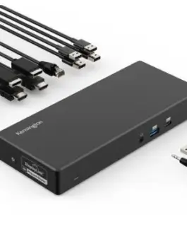 Alternative view of Kensington Docking Station SD4781p USB- C USB-A Dual 4k