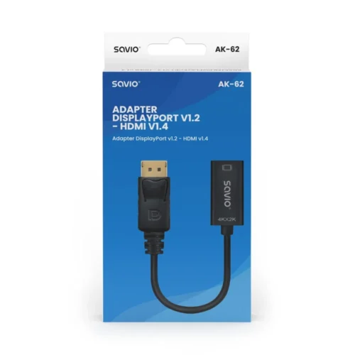 Savio DP-HDMI адаптер AK-62 SAVIO