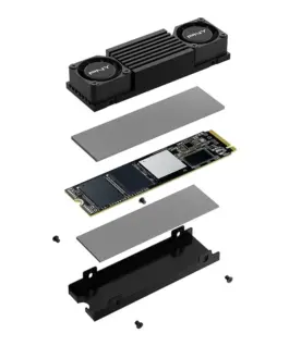 PNY SSD диск 2TB M.2 2280 CS3150 M280CS3150HS-2TB-RB черен HEATSINK