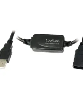 LogiLink удължителен кабел USB 2.0 черен 10m
