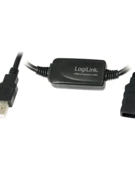 LogiLink удължителен кабел USB 2.0 черен 10m