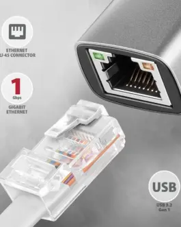 Alternative view of AXAGON ADE-TXCA USB-A/C 3.2 Ge n 1 LAN адаптер 1Gbit
