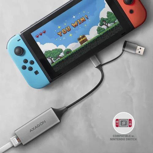 AXAGON ADE-TXCA USB-A/C 3.2 Ge n 1 LAN адаптер 1Gbit