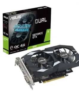 Asus видео карта GeForce GTX 1650 DUAL EVO OC 4G GDDR6 128bit HDMI/DP