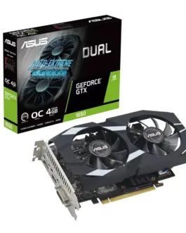Asus видео карта GeForce GTX 1650 DUAL EVO OC 4G GDDR6 128bit HDMI/DP