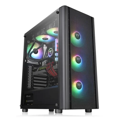 Alternative view of Thermaltake V250 Air Tempeчервен Glass черен