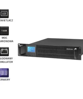 Qoltec Uninterruptible захранващ блок UPS RACK