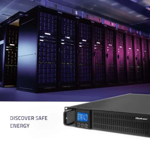 Qoltec Uninterruptible захранващ блок UPS RACK