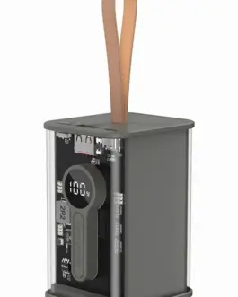 Gembird външна батерия прозрачен 18000mAh QC3.0 черен