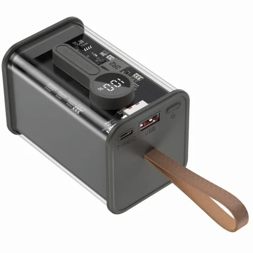 Gembird външна батерия прозрачен 18000mAh QC3.0 черен