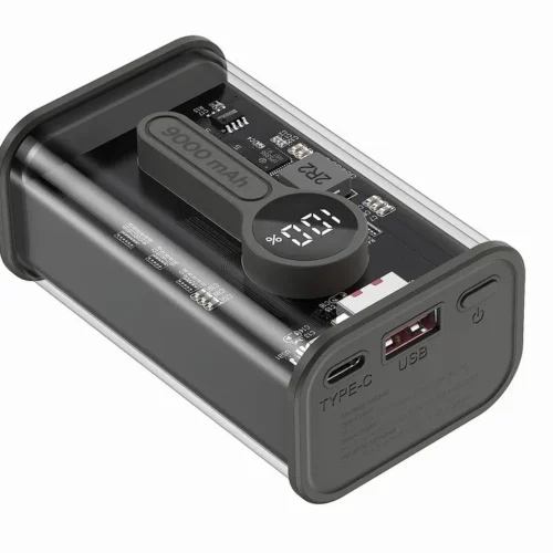 Gembird външна батерия прозрачен 9000 mAh QC3.0 черен