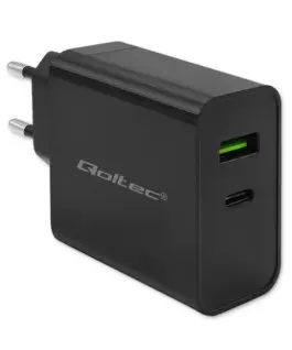 Qoltec Super Quick PD зарядно 1xUSB C, 1xUSB, 45W