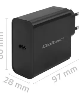Alternative view of Qoltec Super Quick PD зарядно 1xUSB C, 65W, 5 20V