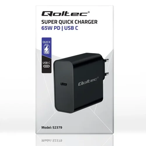 Qoltec Super Quick PD зарядно 1xUSB C