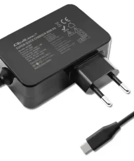 Qoltec GaN POWER PRO зарядно 1xUSB C