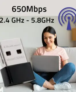 Alternative view of Qoltec Mini wireless USB Wi Fi адаптер, 650Mbps