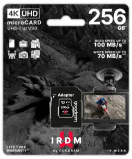 GOODRAM Card microSD IRDM 256GB UHS-I U3 адаптер