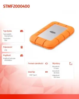 Alternative view of LaCie Mini Rugged 2TB USB 3.2 SSD STMF2000400