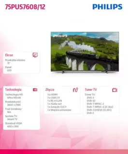 Philips Telewizor 75 инча LED 75PUS7608/12