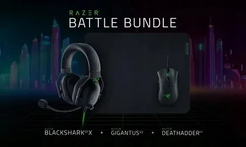 Alternative view of Razer Rzazer Battle Bundle DeathAdder V2 +черенsha