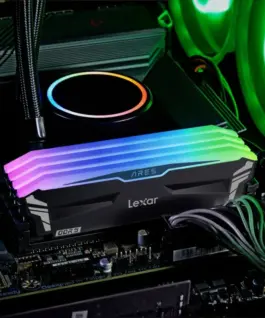 Alternative view of Lexar памет DDR5 ARES RGB Gaming 32GB(2*16GB)/6800 черен