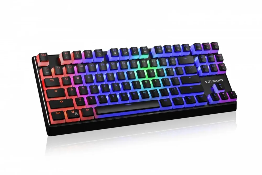 MODECOM WIчервен MECHANICAL RGB KEYBOARD VOLCANO
