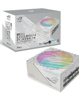 Asus захранващ блок Rog Loki SFX-L 850W Platinum 80+ Aura ATX 3.0 бял