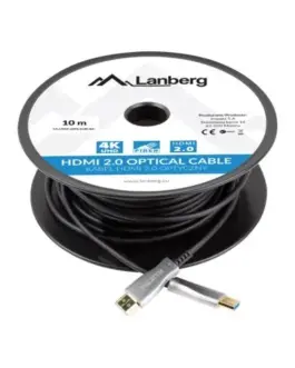 Lanberg HDMI кабел M/M v2. 10M черен optical AOC