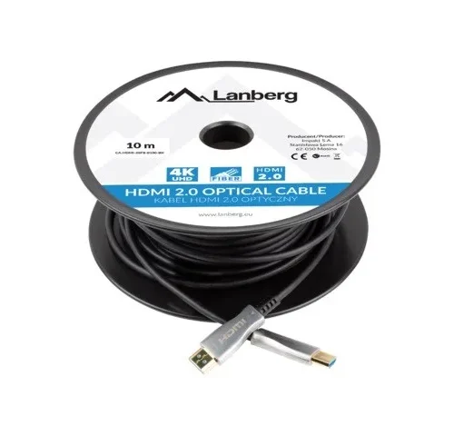 Lanberg HDMI кабел M/M v2. 10M черен optical AOC