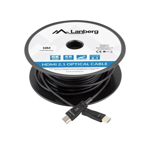 Lanberg HDMI кабел M/M v2. 10M 8k optical AOC