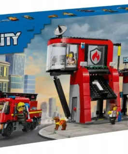 LEGO Klocki City 60414 Remiza strażacka z wozem strażackim
