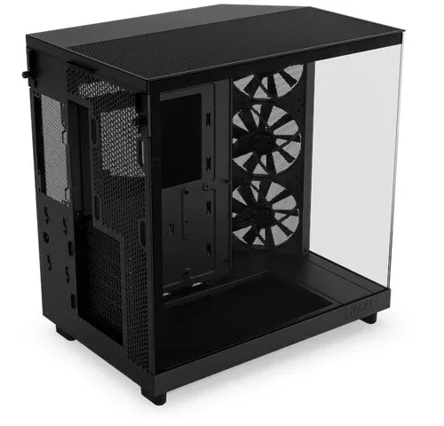 NZXT кутия за компютър H6 Flow with window черен